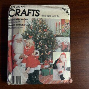 McCall's Crafts Pattern 2289 for Santa Costume, Bag & Doll